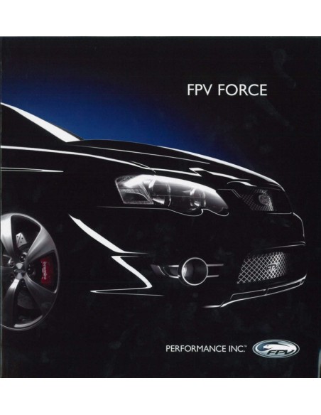 2007 FORD FPV FP TURBO FORCE BOSS V8 BROCHURE ENGELS
