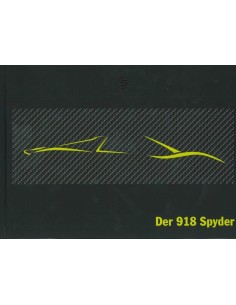 2013 PORSCHE 918 SPYDER HARDCOVER PROSPEKT DEUTSCH