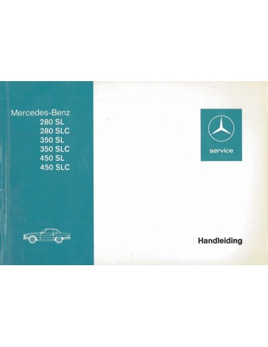 1974 MERCEDES BENZ SL & SLC KLASSE INSTRUCTIEBOEKJE NEDERLANDS