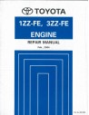 2004 TOYOTA AVENSIS COROLLA VERSO 1ZZ-FE 3ZZ-FE MOTOR WERKPLAATSHANDBOEK ENGELS