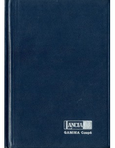 1977 LANCIA GAMMA COUPE HARDCOVER INSTRUCTIEBOEKJE ENGELS
