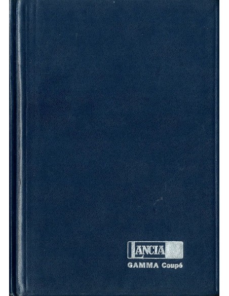 1977 LANCIA GAMMA COUPE HARDCOVER INSTRUCTIEBOEKJE ENGELS
