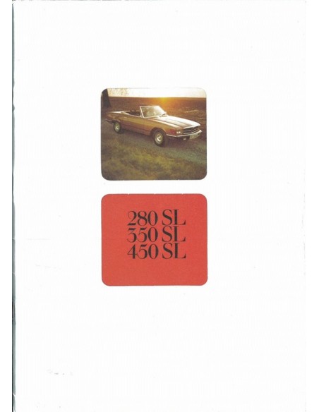 1979 MERCEDES BENZ SL BROCHURE NEDERLANDS