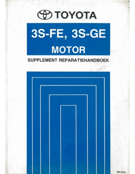 1990 TOYOTA MR2 3S-FE 3S-GE MOTOR WERKPLAATSHANDBOEK NEDERLANDS