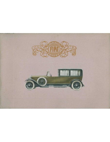 1925 FIAT 519 BROCHURE ITALIAANS