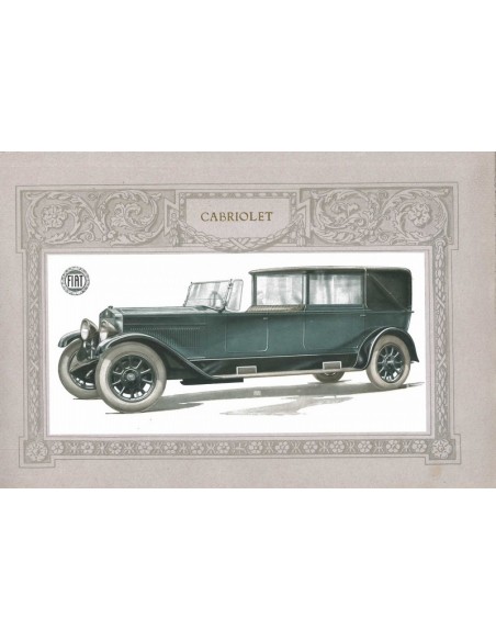 1925 FIAT 519 BROCHURE ITALIAANS