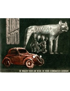 1936 FIAT TOPOLINO BROCHURE NEDERLANDS