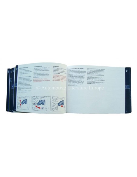 2010 MASERATI GRANCABRIO INSTRUCTIEBOEKJE ITALIAANS