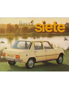 1975 RENAULT 7 BROCHURE SPAANS