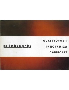 1966 AUTOBIANCHI QUATTROPOSTI PANORAMICA CABRIOLET BROCHURE NEDERLANDS