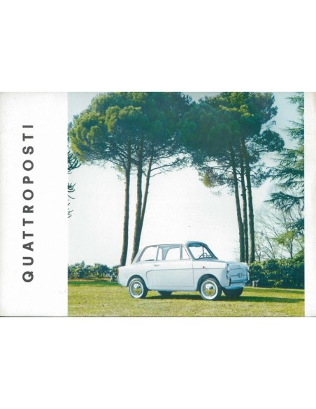 1966 AUTOBIANCHI QUATTROPOSTI PANORAMICA CABRIOLET BROCHURE NEDERLANDS