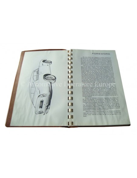 1969 ASTON MARTIN DB6 SALOON INSTRUCTIEBOEKJE ENGELS