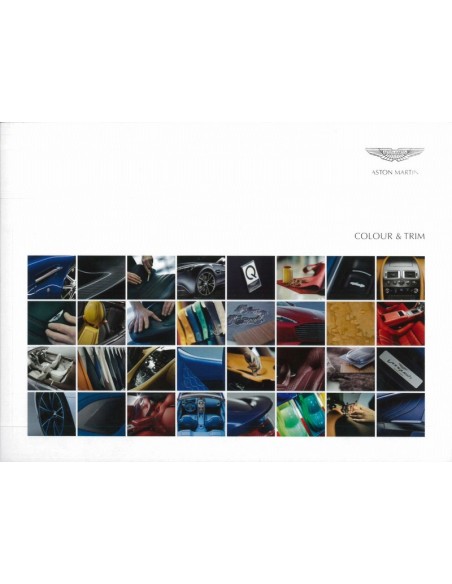 2013 ASTON MARTIN V12 VANTAGE S & RAPIDE S KLEUREN & BEKLEDING BROCHURE ENGELS