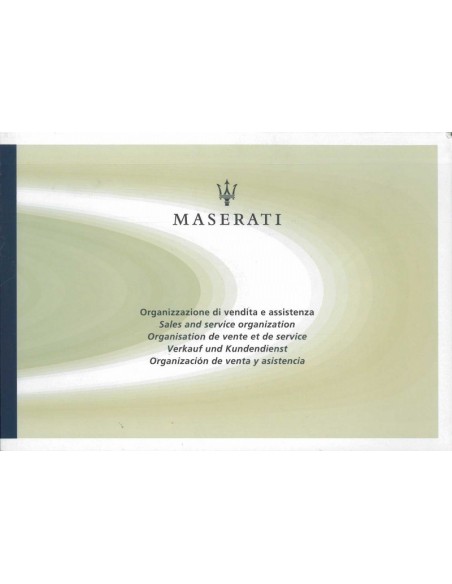 2003 MASERATI VERKOOP EN DEALERORGANISATIE HANDBOEK