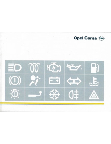 1996 OPEL CORSA B INSTRUCTIEBOEKJE NEDERLANDS
