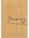 1965 LANCIA FLAMINIA INSTRUCTIEBOEKJE ENGELS