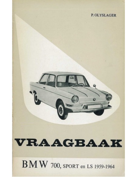1959 - 1964 BMW 700 SPORT LS REPARATURANLEITUNG NIEDERLÄNDISCH