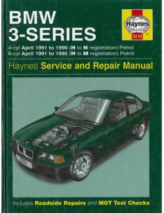1991 - 1996 BMW 3 SERIE BENZINE HAYNES VRAAGBAAK ENGELS