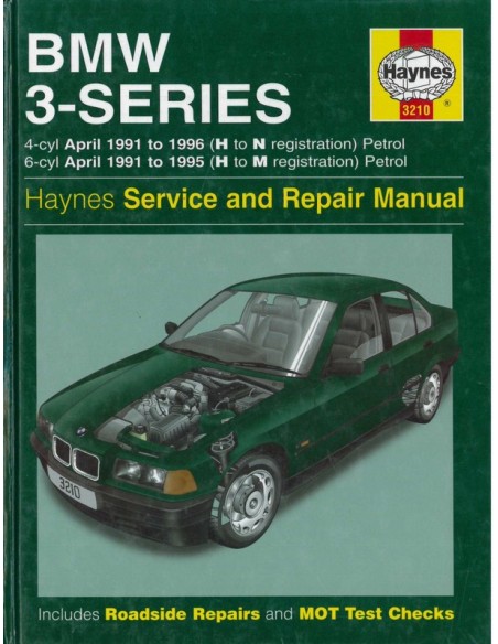 1991 - 1996 BMW 3 SERIE BENZINE HAYNES VRAAGBAAK ENGELS