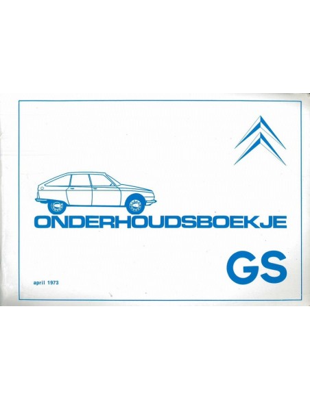 1974 CITROEN GS CLUB GARANTIE & ONDERHOUDS HANDLEIDING NEDERLANDS
