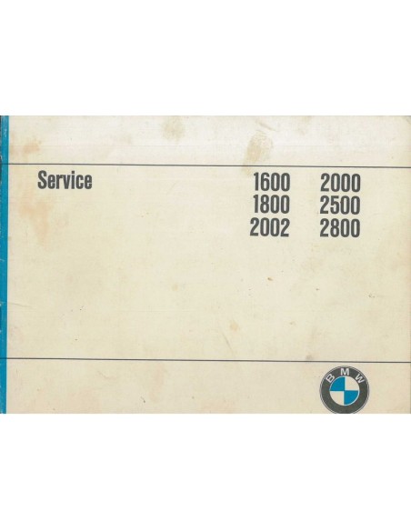 1971 BMW 2000 GARANTIE & ONDERHOUDS HANDLEIDING NEDERLANDS