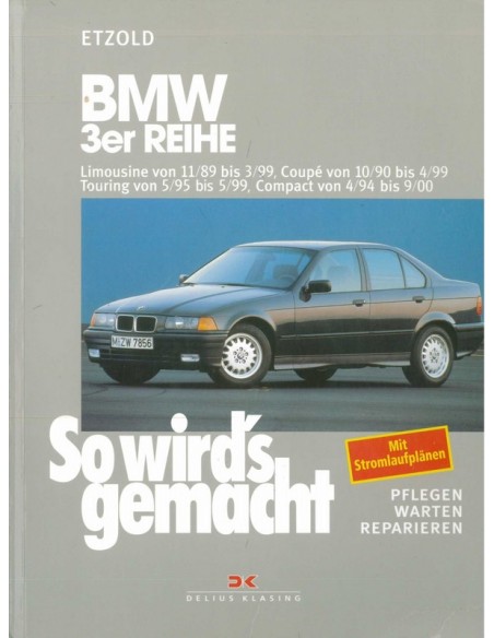1989 - 1999 BMW 3 SERIE BENZINE DIESEL VRAAGBAAK DUITS