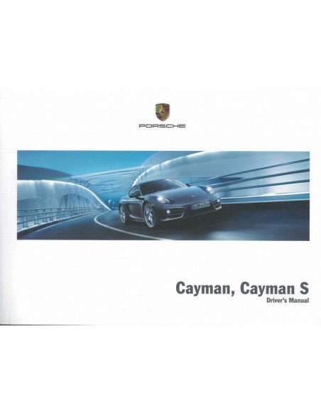 2013 PORSCHE CAYMAN & S INSTRUCTIEBOEKJE ENGELS