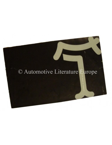 1964 DE TOMASO VALLELUNGA BROCHURE ITALIAANS