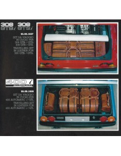 1981 FERRARI SETS OF SUITCASES BROCHURE ITALIAANS ENGELS 2