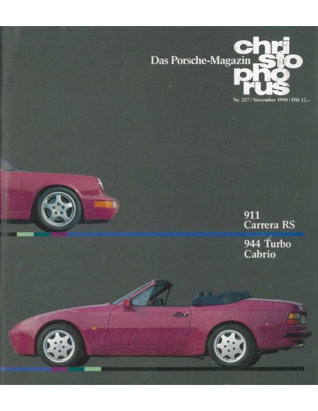 1990 PORSCHE CHRISTOPHORUS MAGAZINE 227 DUITS