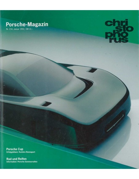 1992 PORSCHE CHRISTOPHORUS MAGAZINE 234 DUITS