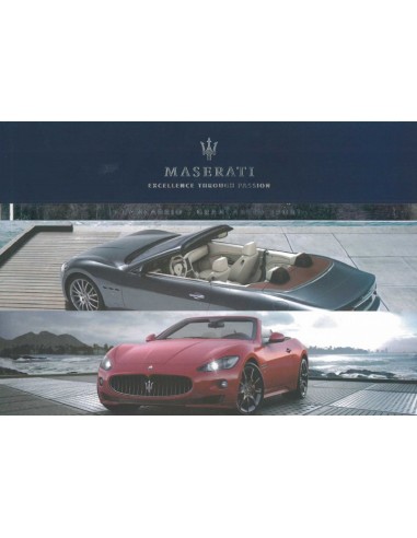 2011 MASERATI GRANCABRIO SPORT INSTRUCTIEBOEKJE DUITS