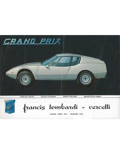 1968 FRANCIS LOMBARDI GRAND PRIX BROCHURE