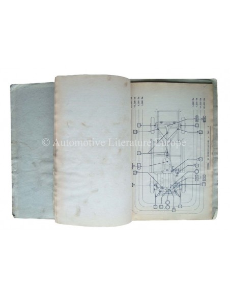 1963 MASERATI 3500 G.T. INSTRUCTIEBOEKJE ENGELS