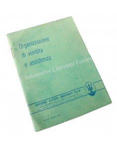 1974 MASERATI VERKOOP EN DEALERORGANISATIE HANDBOEK