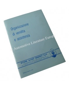 1974 MASERATI VERKOOP EN DEALERORGANISATIE HANDBOEK