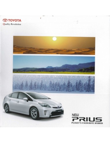 2014 TOYOTA PRIUS BROCHURE ENGELS (INDIA)