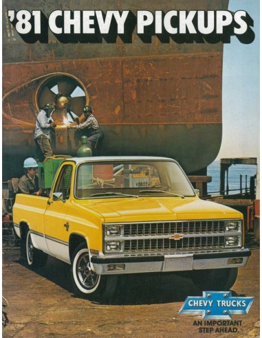 1981 CHEVROLET PICKUPS BROCHURE ENGELS