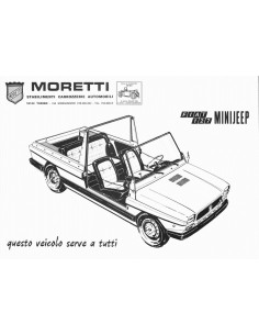 197? MORETTI FIAT 127 MINIJEEP LEAFLET ITALIAANS