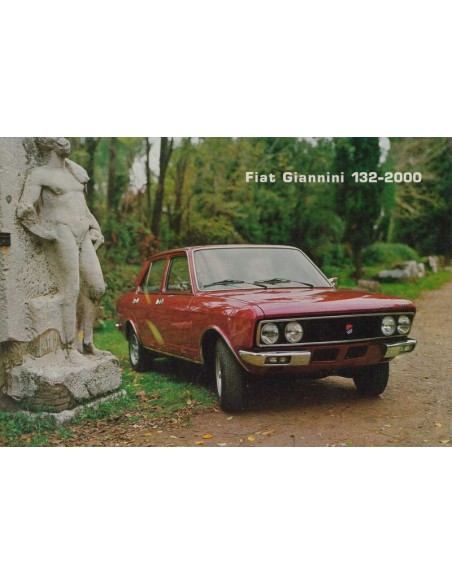 1977 FIAT GIANNINI 132-2000 LEAFLET ITALIAANS