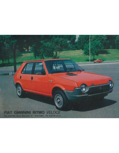 1978 FIAT GIANNINI RITMO VELOCE LEAFLET ITALIAANS