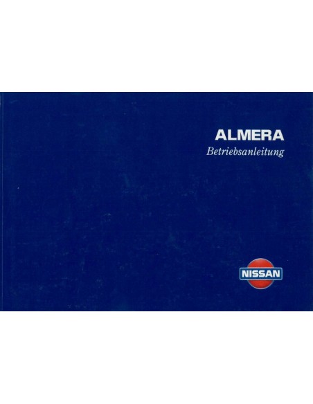 1998 NISSAN ALMERA INSTRUCTIEBOEKJE DUITS