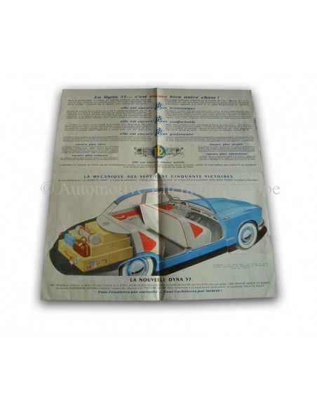 1957 PANHARD DYNA BROCHURE FRANS