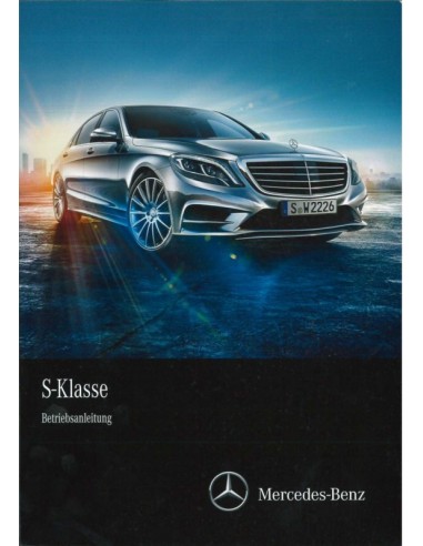 2013 MERCEDES BENZ S KLASSE INSTRUCTIEBOEKJE DUITS