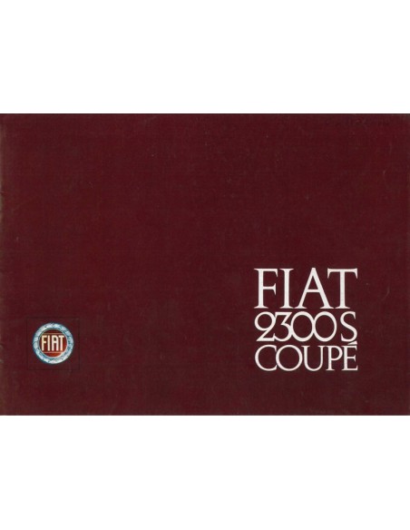 1964 FIAT 2300S COUPE BROCHURE ENGELS