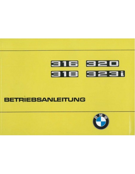 1978 BMW 3 SERIE INSTRUCTIEBOEKJE DUITS