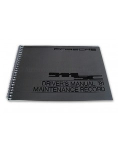 1981 PORSCHE 911 SC INSTRUCTIEBOEKJE ENGELS