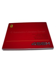 2001 FERRARI 456M GT GTA INSTRUCTIEBOEKJE IT GB FR DE