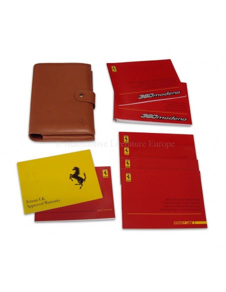 1999 FERRARI 360 MODENA COMPLETE BOORDMAP UK