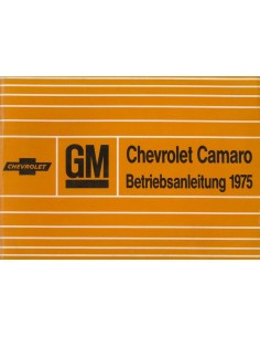 1975 CHEVROLET CAMARO INSTRUCTIEBOEKJE DUITS